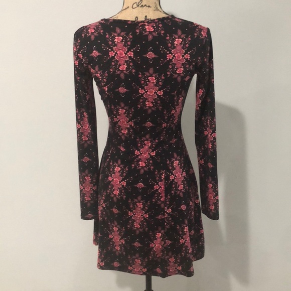 Long sleeve skater dress stretchy - Picture 4 of 4